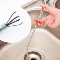 60cm Long Sewer Cleaning Wire Spring Household Bendable Sink Tub Toilet Dredge Pipe Bathroom Kitchen Sewer Cleaning Tools