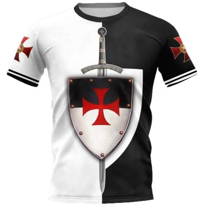 Knights Templar Series T-shirts Newest Design Pullovers Casual Men Clothing Women Harajuku Streetwear XS-4XL