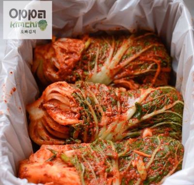 Oppa Kimchi กิมจิ , อปป้ากิมจิ กิมจิต้นตำหรับจากเกาหลี กิมจิโฮมเมด Kimchi/김치 homemade kimchi 350กรัม แบบซอง