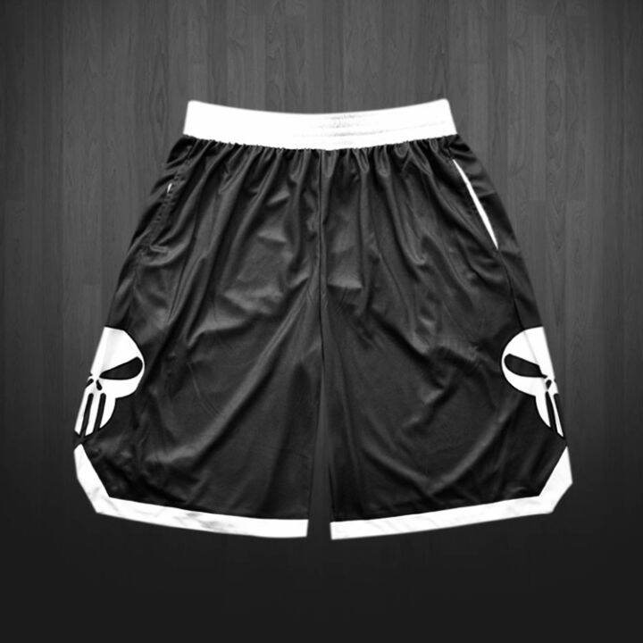 ♠ The bone collector street basketball pants custom shorts warmup