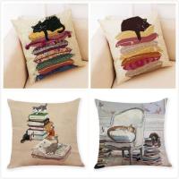 【hot】▧ Cushion Cover 45x45cm Cotton Sleeping Throw Sofa Waist