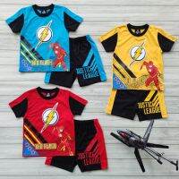 เสื้อชุดเด็กผู้ชาย ลายThe Flash 4-6 ปี กระเป๋าฟองน้ำ 3D ใส่ของได้ พร้อมส่งค่ะ (JL650142)