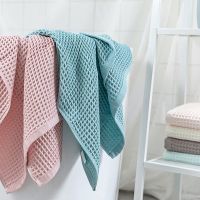 【DT】hot！ Plain Cotton Face Wipes Waffle Woven Towel Super Soft Absorbent Dish Cloth Dry Washing