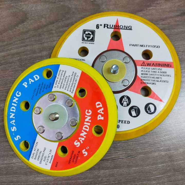 Air Sander Backing Pad Velcro Dual Action Random Orbital Sander Backing