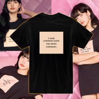 การออกแบบเดิมเสื้อยืดBlackpink Lisa T-Shirt / Common Sense Shirt / Blackpink MerchS-5XL