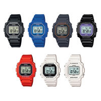 Casio Standard Digital นาฬิกาข้อมือผู้หญิง สายเรซิ่น รุ่น F-108WH,F-108WHC (F-108WH-1A,F-108WH-2A,F-108WH-8A2,F-108WHC-1B,F-108WHC-4A,F-108WHC-7A,F-108WHC-7B)