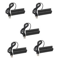 5X MSR90 USB Magnetic Strip Card Reading Machine Card Reader Stripe 3 Tracks Mini Swiper for USB PC