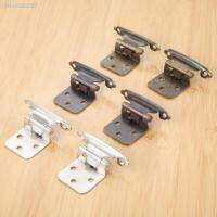 ☼✚ 2Pcs Overlay Cabinet Hinges Self Close Cabinet Door Hinge Kitchen Cupboard Flush Hinge Antique Furniture Hardware 71x38x35mm