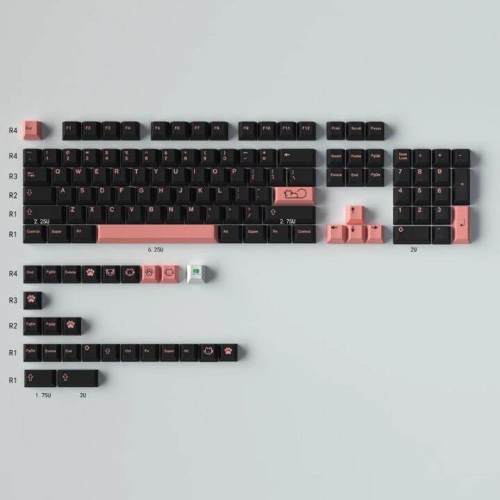 【keycap Only】gmk Pono Keycap Blackpink 130 Keys Cherry Profile Pbt Dye