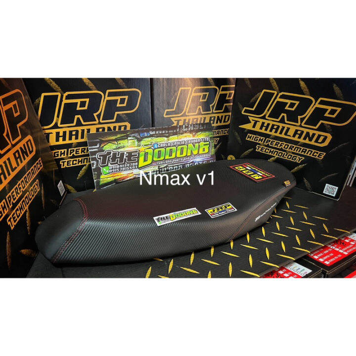 Jrp Flat Seat Dry Carbon Rubber Logo Nmax V V Aerox V V Clicki Mio Sporty