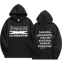 LE SSERAFIM Hoodies Sweatshirts Men Hoodies Clothes Long Sleeve Hooded Pullover Tops Sweatshirt Streetwear Tracksuit Size XS-4XL