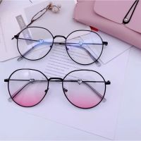 【Ready Stock】Korean Fashion Blush Glasses Anti-blue Womens Sunglasses Eye Protection Blue Light Glasses