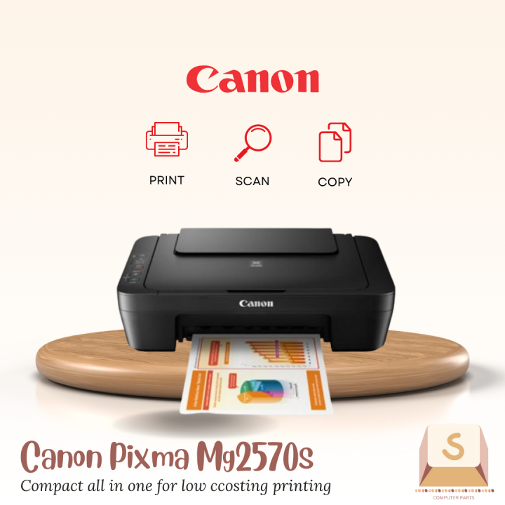 Canon PIXMA MG2570S Compact AllInOne (Print, Scan, Copy) Lazada PH