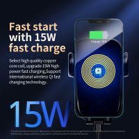 Universal 15W Qi Fast Charging ที่วางศัพท์ในรถยนต์ Wireless Car Charger Automatic Alignment Car Mount CD Air Vent Mount Car Charger