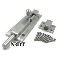 【LZ】✺∈  2Pcs 6  8 10  12  Cast Brushed Stainless Steel 304 Door Security Slide Barrel Bolt Latch Lock