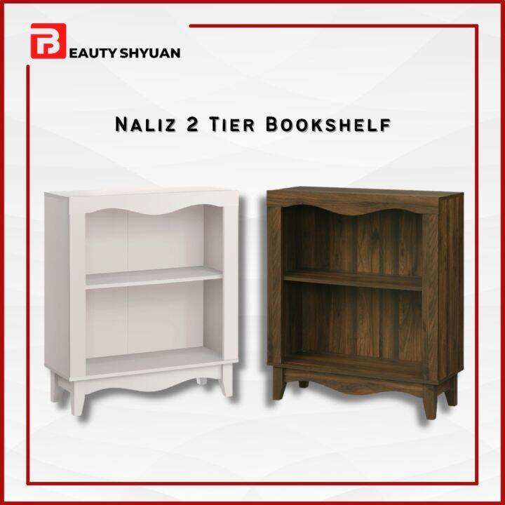 NALIZ 2 Tier Bookshelf Book Rack Bookcase Office Cabinet File Cabinet ...