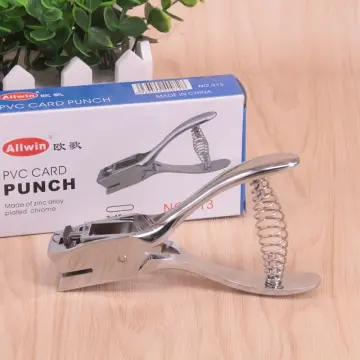 Slot Punch Portable Handheld Paper Punch Metal Puncher for Badge