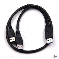 Newest Hot Sata data cable USB2.0 USB 3.0 Type A to USB 3.0 A Male Y Cable Connector for Hard Disk