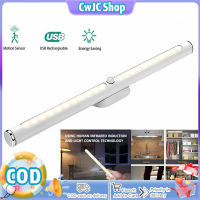 CwJC Shop ไฟตู้เสื้อผ้า Led 22ดวง6500K Usb ชาร์จได้ประหยัดพลังงานสว่างสุดๆเซ็นเซอร์ตรวจจับการเคลื่อนไหวใต้โคมไฟตู้