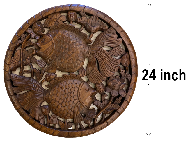 แผ่นไม้แกะสลักติดผนัง-รูปปลาทองคู่-ขนาด-60x60-ซม-ไม้สักแกะสลัก-ไม้สัก-ไม้สักแต่งบ้าน-tropical-wood-carved-lucky-goldfishs-thai-home-decor-wall-brown-24