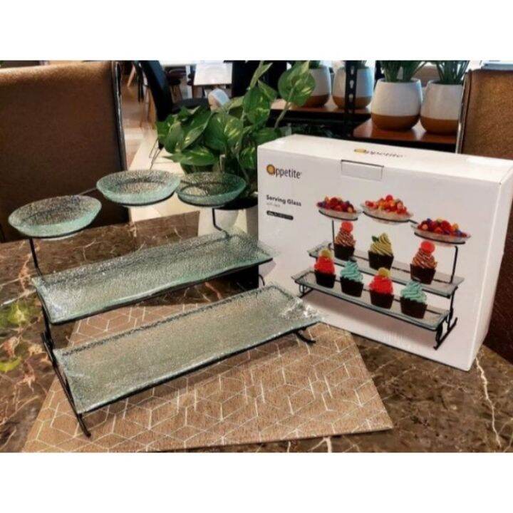 Tempat saji kaca,serving glass informa Lazada Indonesia