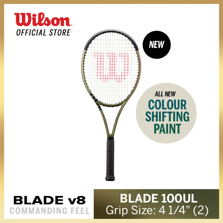 Wilson Blade 100UL v8.0 Tennis Racket Grip Size 2 (Unstrung) | Lazada