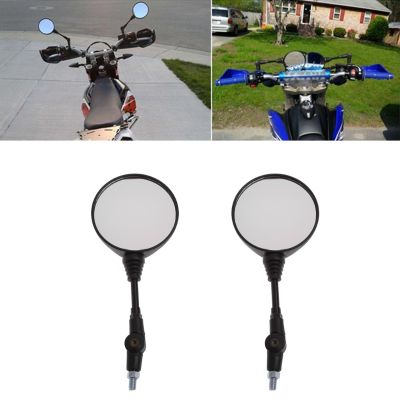Free shipping Universal 1 Pair Folding Motorcycle Side Rearview Mirror 10mm For Yamaha Honda High Quality