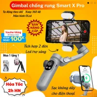 Gimbal cho điện thoại chính hãng Smart X Pro, Tay cầm gimbal chống rung hỗ trợ quay phim chụp ảnh chuyên nghiệp cho điện thoại, Pin trâu sử dụng đến 12h