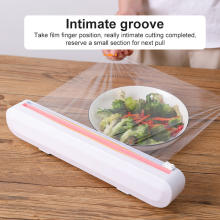 Cling Film Cutting Box Cling Wrap Household Plastic Wrap Cutter Dispenser Box Plastic Food Wrap Cutter Kitchen Special Tin Foil Oil Paper Plastic Wrap Cutting Tools