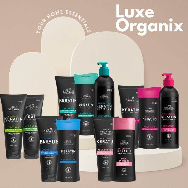 Luxe Organix Premium Keratin Argan Shampoo 210ml And 500ml And Other Variants Lazada Ph 2123