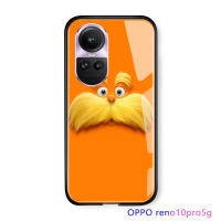 Serpens เคสสำหรับ OPPO Reno10 Pro 5G 3D การ์ตูนกันกระแทกสำหรับเด็กผู้หญิง Pocket Monster อีโมจิเคสกระจกนิรภัยมันวาว