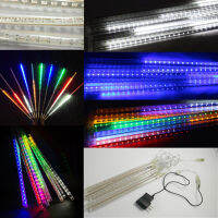 3050ซม. 8หลอดฝนดาวตก LED String ไฟตกแต่งต้นคริสต์มาส Street Garland สำหรับตกแต่ง Noel ใหม่ปี Navidad