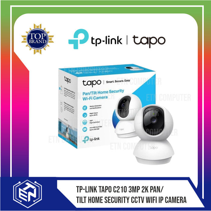 TP-Link Tapo C210 3MP Pan/Tilt Home Security Wi-Fi Camera 360