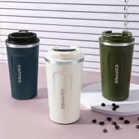 510Ml Smart Temperature Bottle Double Wall Vacuum Mug for Coffee LED Temperature Display Thermal Mug Insulated Tumbler Thermic Cup Black