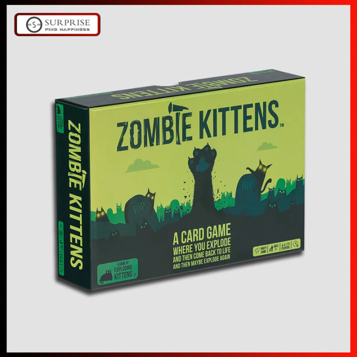 zombie-kittens-card-game-by-exploding-kittens-เกมการ์ดลูกแมวซอมบี้โดยการระเบิดลูกแมวสนุกเกมกระดานการ์ดสำหรับครอบครัวเกมปาร์ตี้เกม