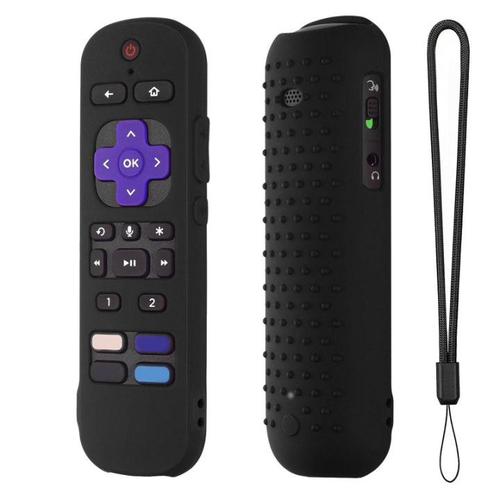 ซินซู-สายคล้องแบบมีเคสป้องกันใช้ได้กับรีโมทเสียง-roku-pro-roku-ultra-2022-4k-roku-แท่งสตรีมมิ่งการควบคุมระยะไกล