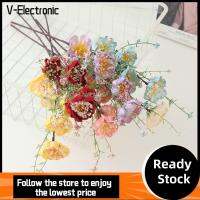 V-ELECTRONIC 2Pcs ผ้าไหมผ้าทอ โรโดเดนดรอนผ้าไหม ไม่ซีดจาง มี6สี ดอกไม้อะซาเลียประดิษฐ์ สร้างสรรค์และสร้างสรรค์ ดอกไม้ประดิษฐ์ประดิษฐ์ ดอกไม้ปลอมรูปสี่เหลี่ยมขนมเปียกปูน งานฝีมือสำหรับงานแต่งงาน