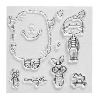 Bunny Girl Silicone Clear Seal Stamp DIY Scrapbooking Embossing Photo Album Decorative Paper Card Craft