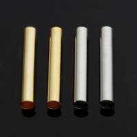 30-100pcs Brass Tube Metal Long Tube Cylinder Straight Tube Beads Fit 4 6mm Leather Cord DIY Handmade Accessories For Jewelries DIY accessories and ot