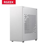 Rgeek แชสซีอลูมิเนียม HTPC Mini ITX กรณีสนับสนุนเกมคอมพิวเตอร์กรณี I5 RTX2070การ์ดจอแบบไม่ต่อเนื่องกรณีแสดง K39 A07