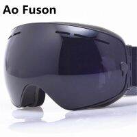 Ski Snowboard Goggles Single Layer Anti-fog UV400 Big Spherical Glasses Men Women Skiing Snowmobile Mask Snow Goggles