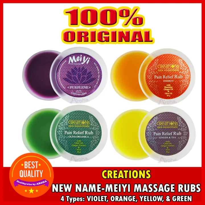 ♙Creations Spa Essentials Pain Relief Rub Meiyi Massage Rub 50g