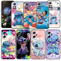 【LZ】△  Lilo Stitch Cartoon For Xiaomi Redmi Note 12 11 11T 11S 10 10T 9 8 7 6 5  Pro Plus 5G 4G Silicone Black Phone Case