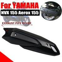 Motorcycle exhaust pipe cover Carbon Pattern anti-scald cap Heat shield rustproof shell For YAMAHA NVX155 Aerox155 Aerox NVX 155