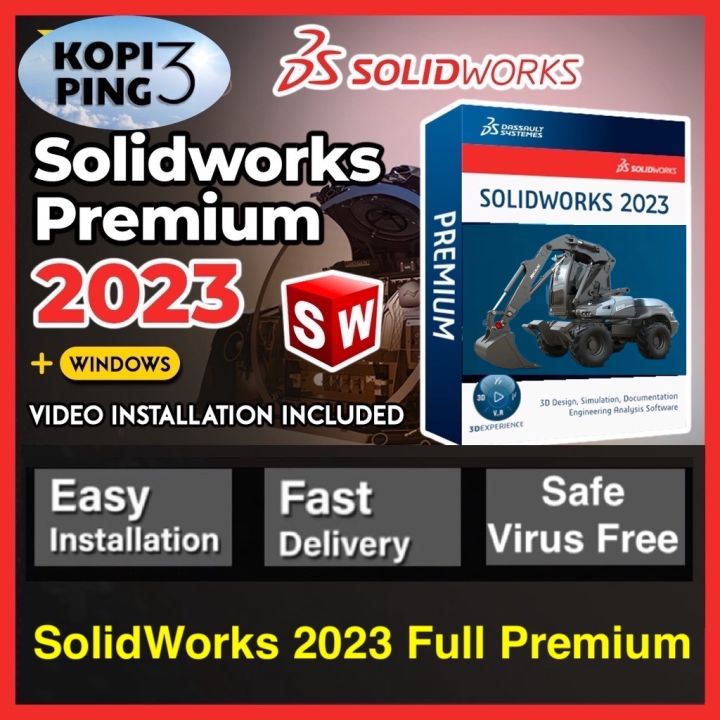 Solidworks 2023 SP2.1 🔥 100 WORKS + Video Install Tutorial 🔥 【Updated