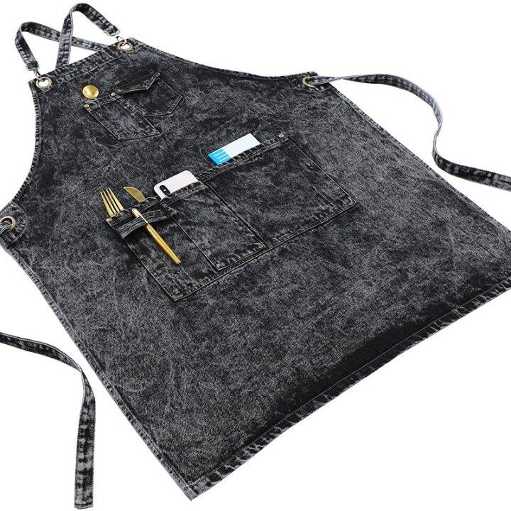 customized-logo-washed-thick-denim-apron-working-for-women-men-cleaning-gardener-barista-hairstylist-pinafore