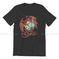 Large mens short sleeves Red Dragon Dice Unique Tshirt Dnd Game Comfortable Hip Hop Gift Clothes T Stuff 4XL.5XL.6XL