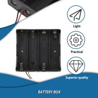 18650 Battery Case Exquisite Batteries Storage Box Plastic Battery Holder For 4 PCS 18650 Batteries With Wire Leads