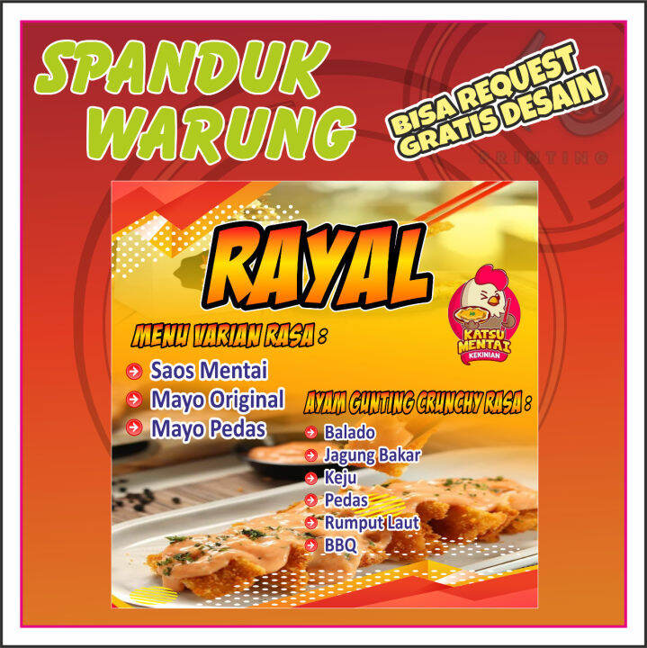 Aka Printing Cetak Spanduk Warung Cetak Spanduk Chikcken Spanduk