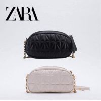 ZARA กระเป๋าสะพายสายโซ่ กระเป๋าสะพายสไตล์มินิมอลสำหรับผู้หญิง